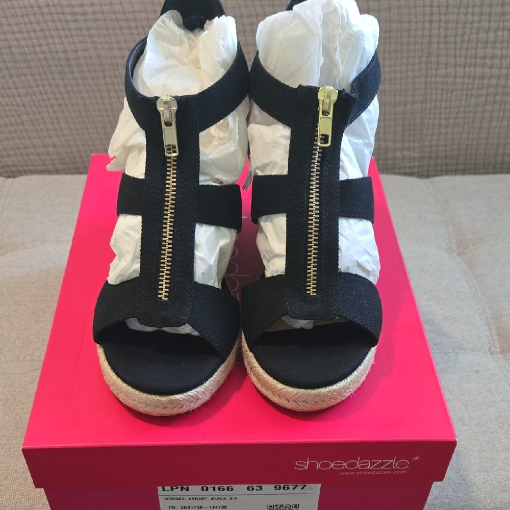 Shoe Dazzle Black Women's Sandals